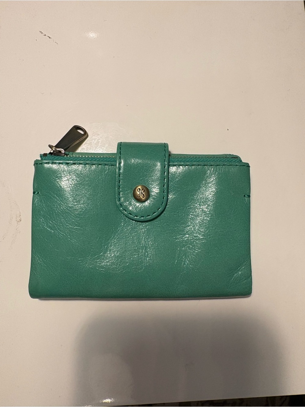HOBO Ray Leather bifold Wallet - Turquoise